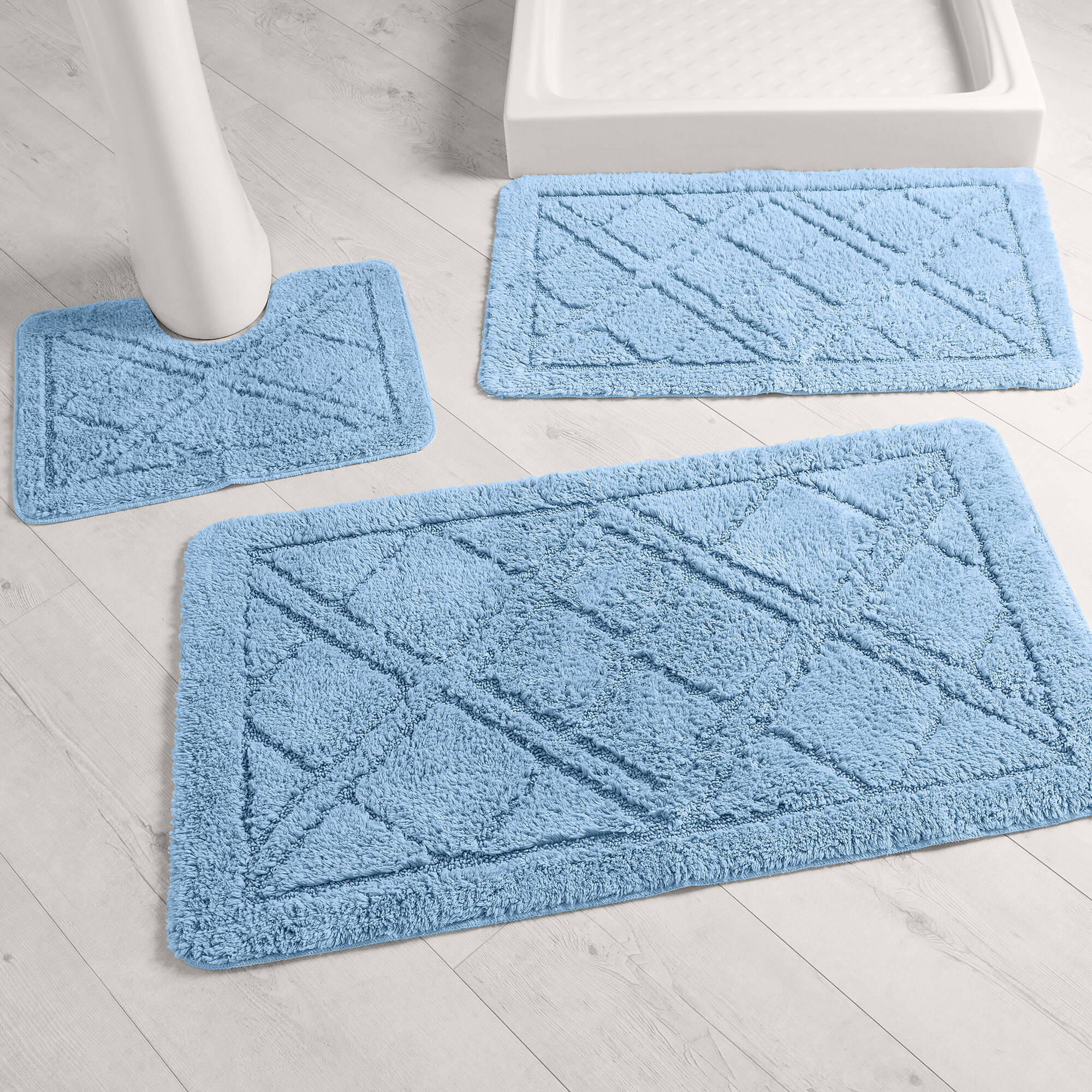 Tapis de bain losanges
