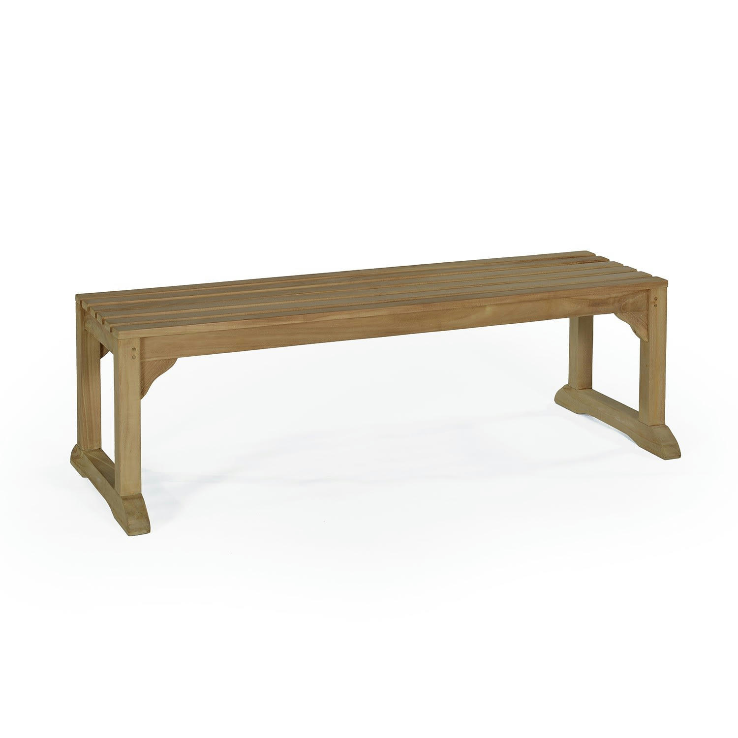 WINBLEDON - Banc de jardin en teck massif L140