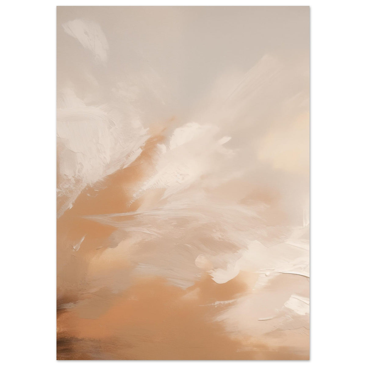 Artfulprints Poster Abstract - Skyfall  - 50x70 cm - Taupe