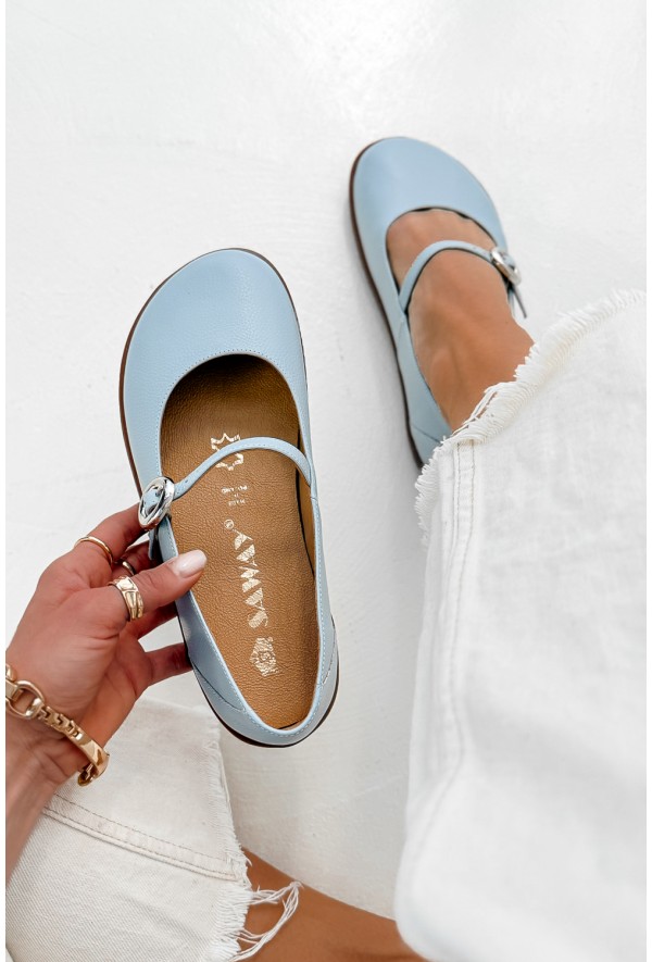 Błękitne baleriny barefoot Emilia