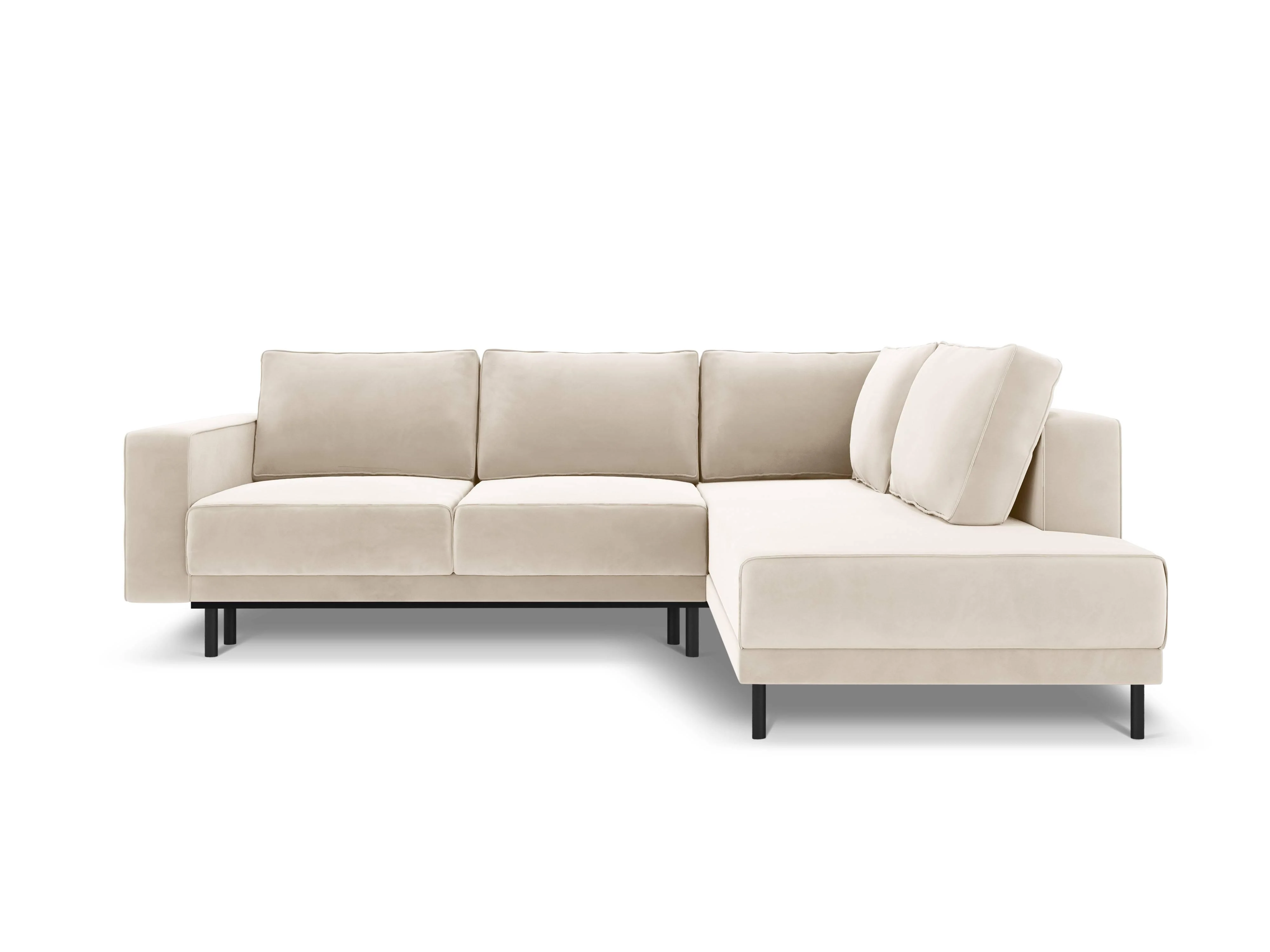 4-zits hoekslaapbank Caro velvet rechts