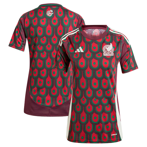 Mexico National Team adidas Women's 2024 Home Replica Jersey - Burgundy