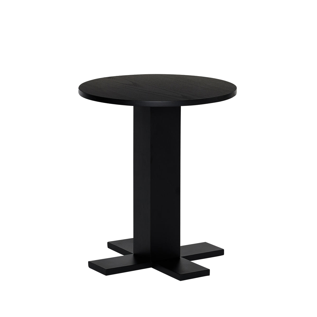 Hübsch bijzettafel Koohi - mdf/okoumé fineer - ø45xh50cm