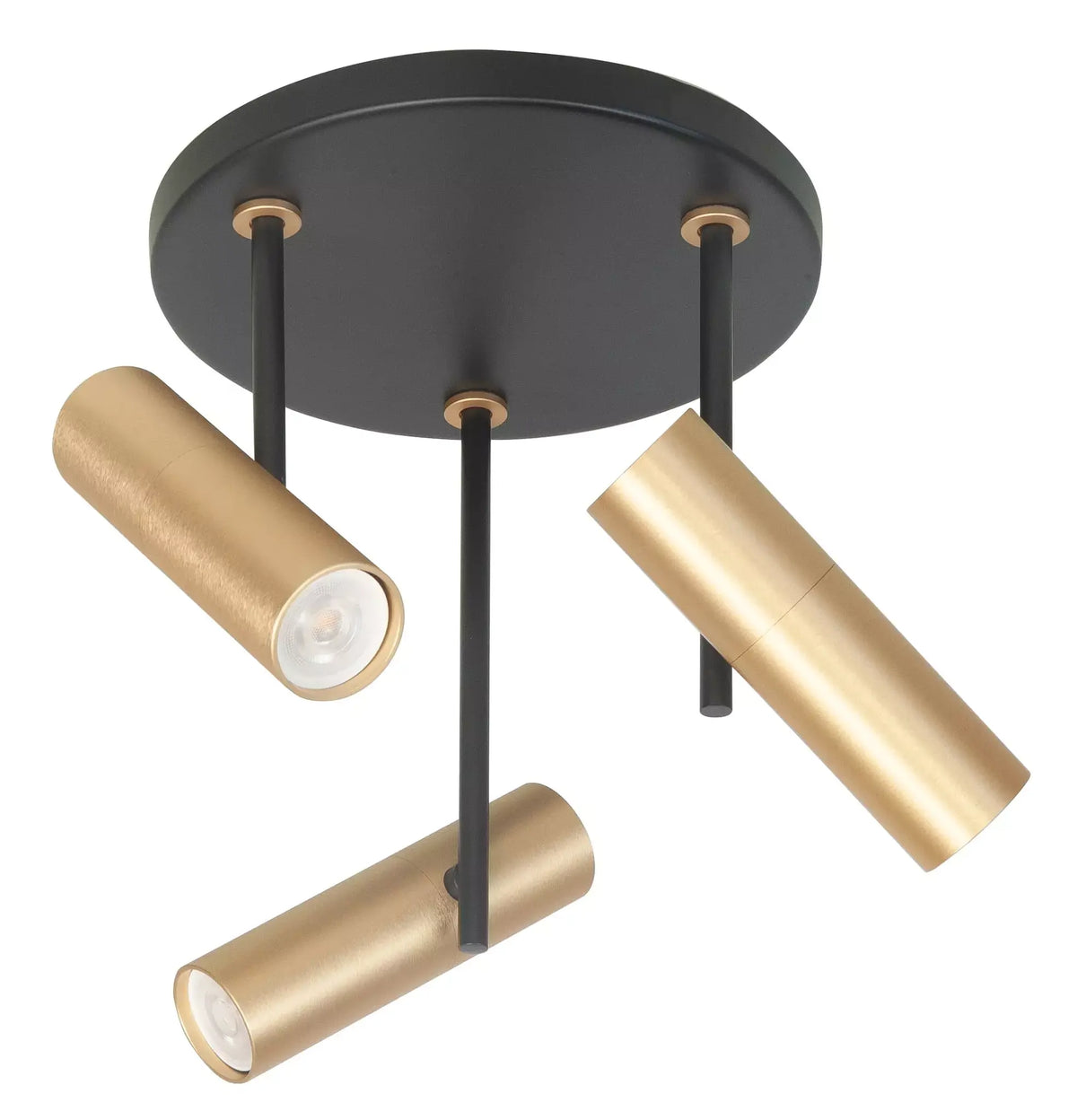 Highlight spot Trend - 3 lichts - 20 x 27  cm - zwart goud