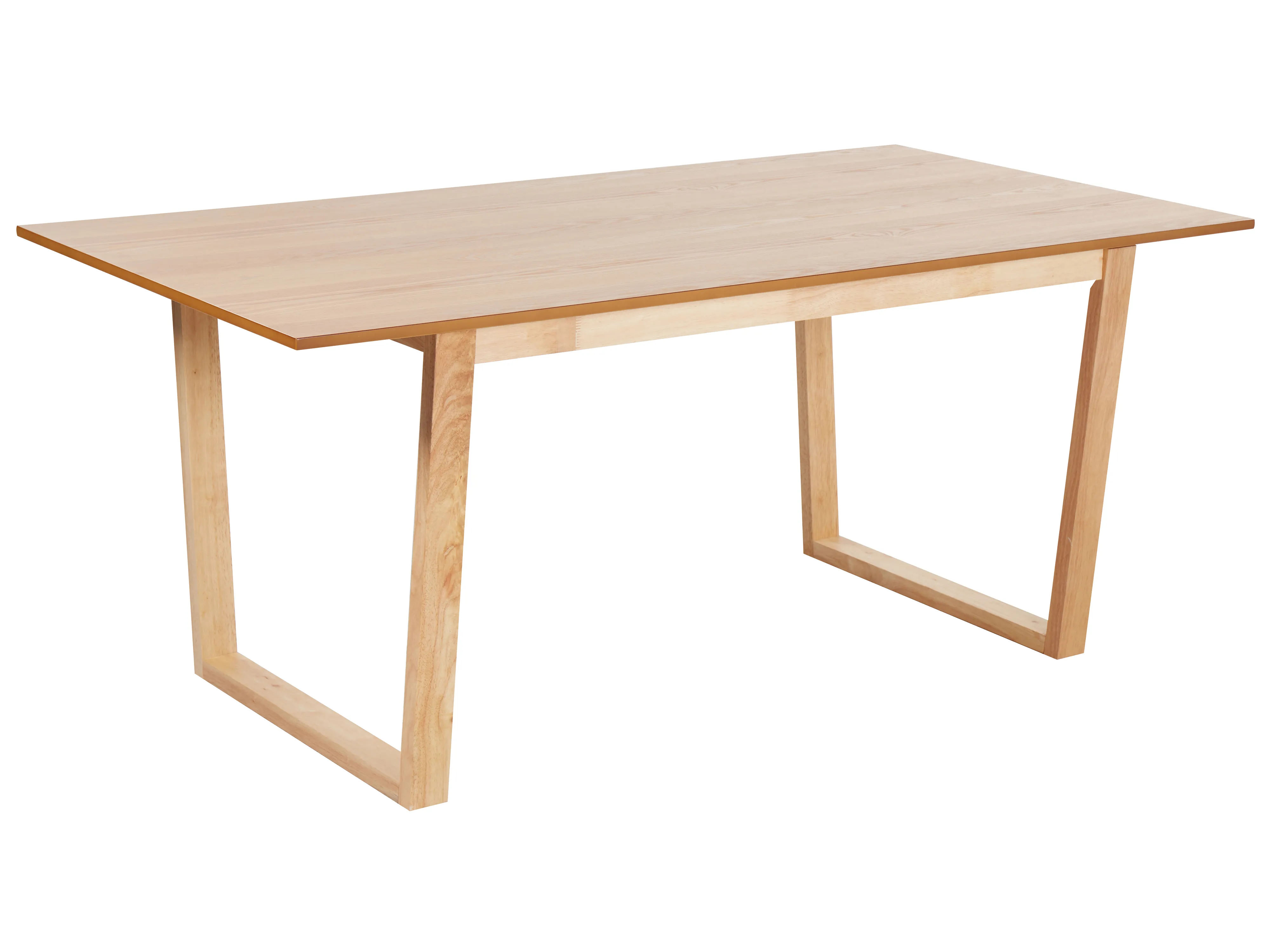 Extending Dining Table CAMDEN Light Ash Wood 160/200 cm 95 cm