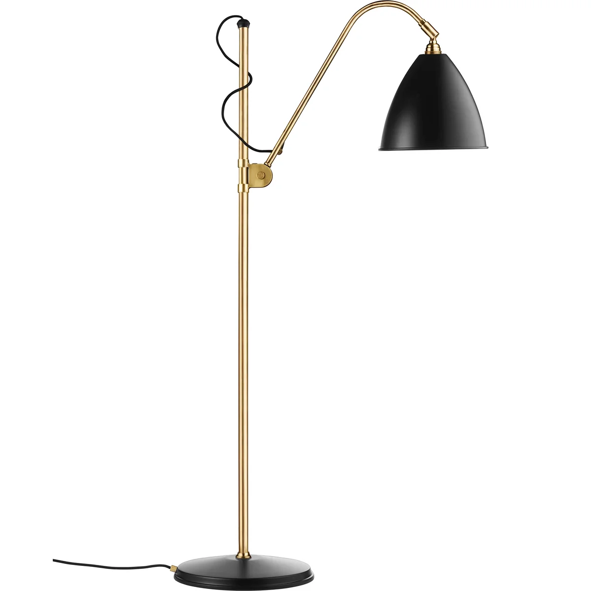 Gubi - Bestlite BL3 Stehleuchte, Messing / schwarz seidenmatt