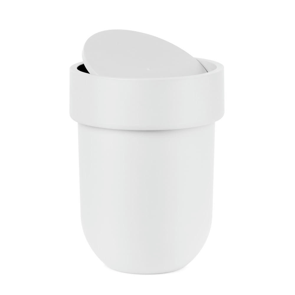 TOUCH - Poubelle touch plastique blanc