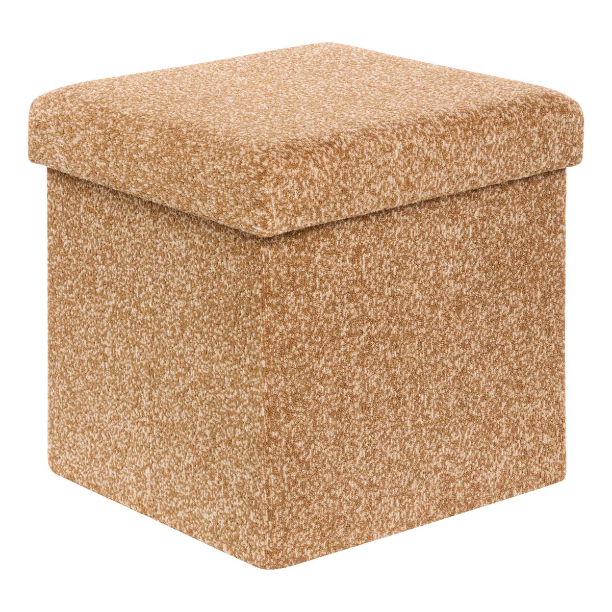 Folding Pouf "Oxia" Ochre, 38x38 cm