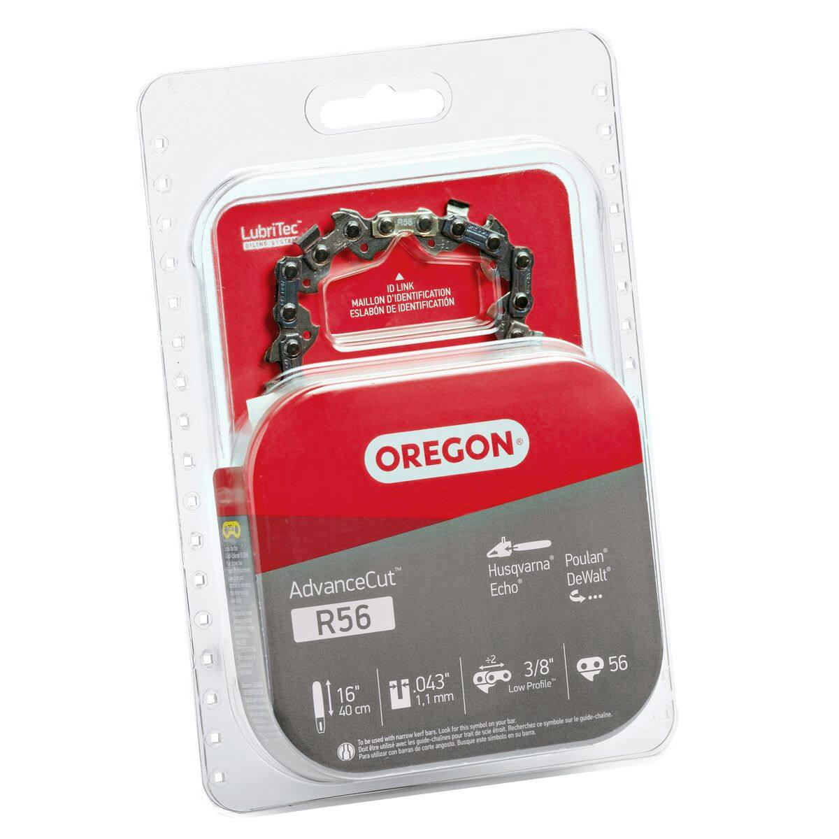 Oregon AdvanceCut R56 Chainsaw Chain,Fits Various Brands & Models, 16-in