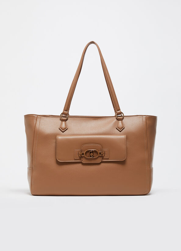 Shopping bag grande con logo