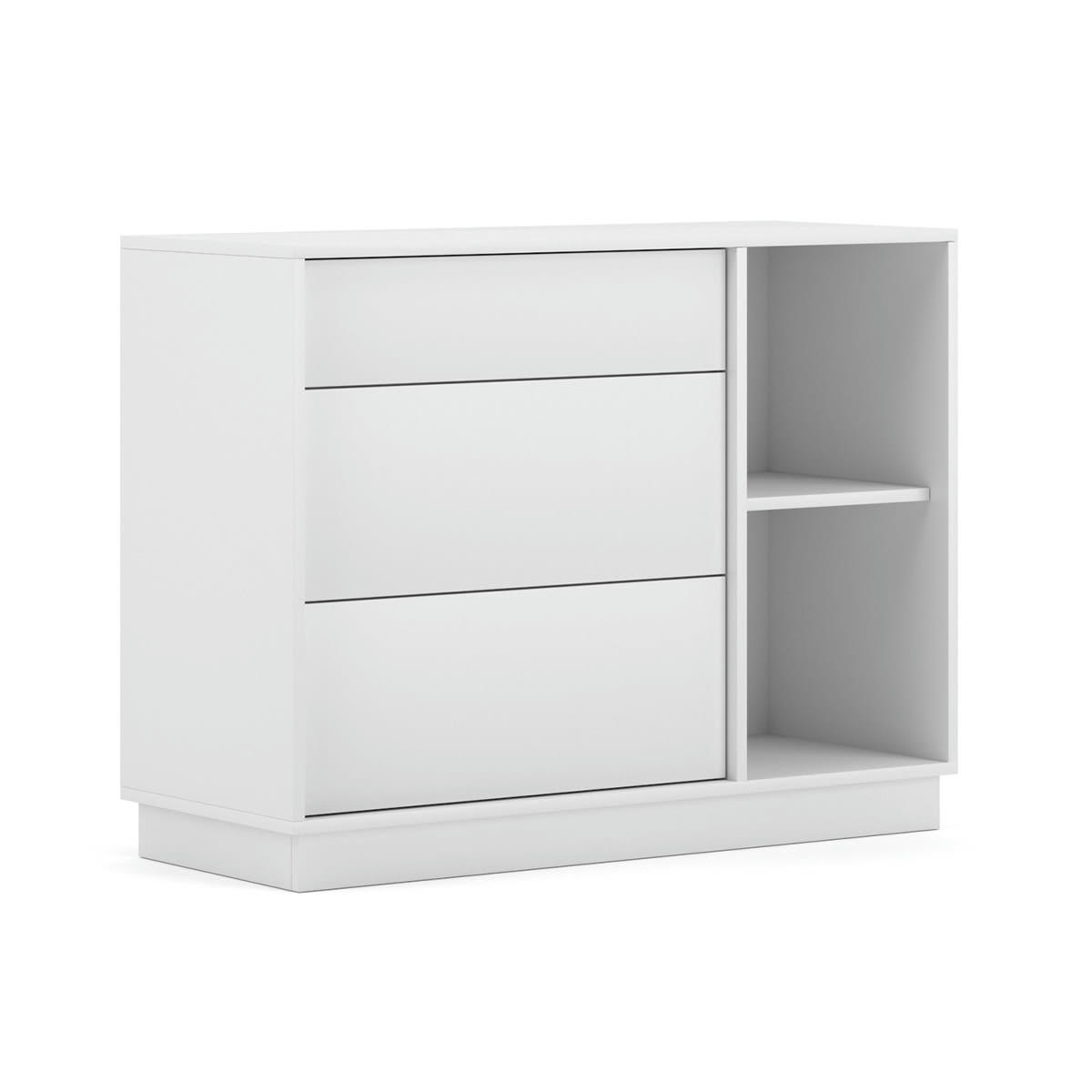 - Buffet 2 portes 1 tiroir blanc