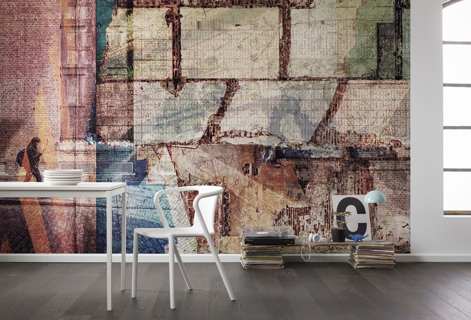 Sanders & Sanders fotobehang kunst multicolor - 400 x 250 cm - 611879