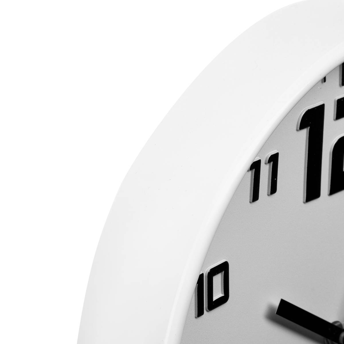 Silver clock"Elian" White, &Oslash; 30 cm