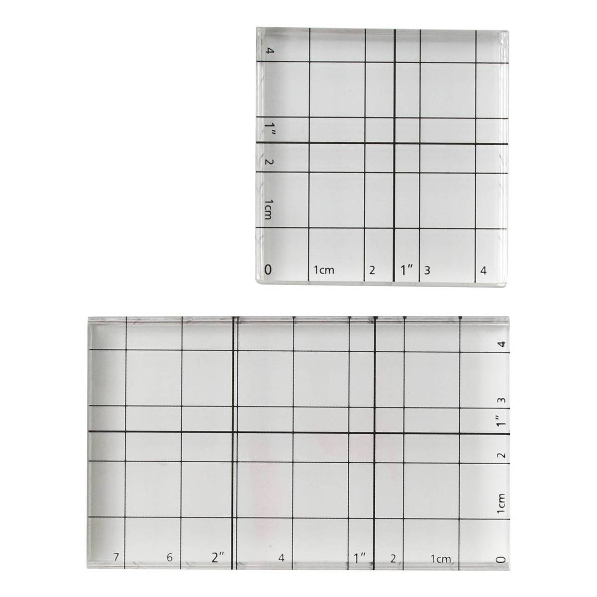Clear Acrylic Printing Blocks 2 Pack