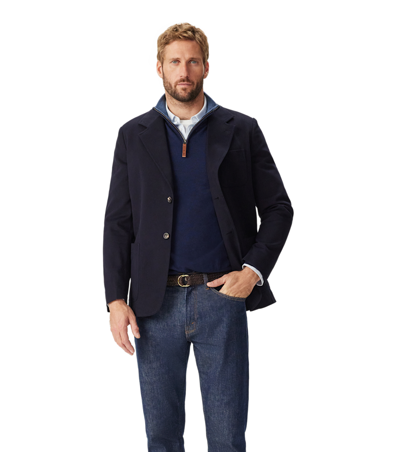 Compass cotton blazer