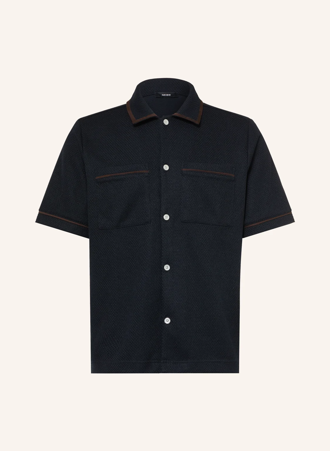 REISS Kurzarm-Hemd WEAVER Comfort Fit