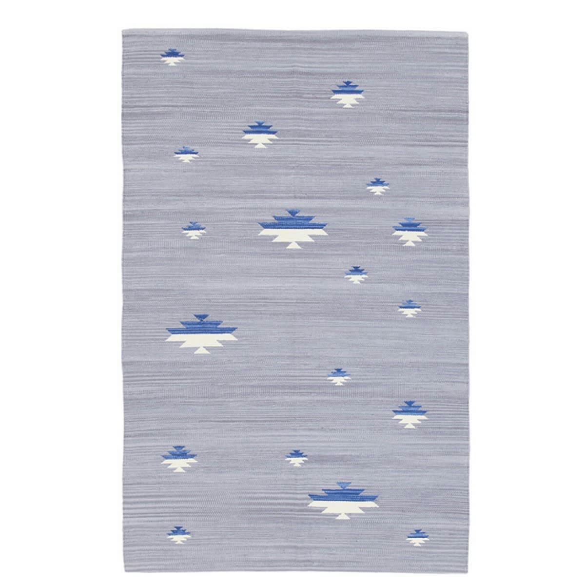 LANAI - Tapis de salon en coton gris 160x230 cm