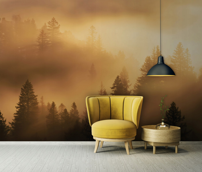 Fototapeta Las Beżowy Na Flizelinie Do Sypialni Salonu 250x175
