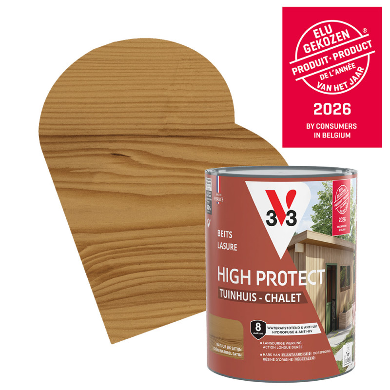 Lasure pour chalet High Protect chêne naturel 0,75 L V33