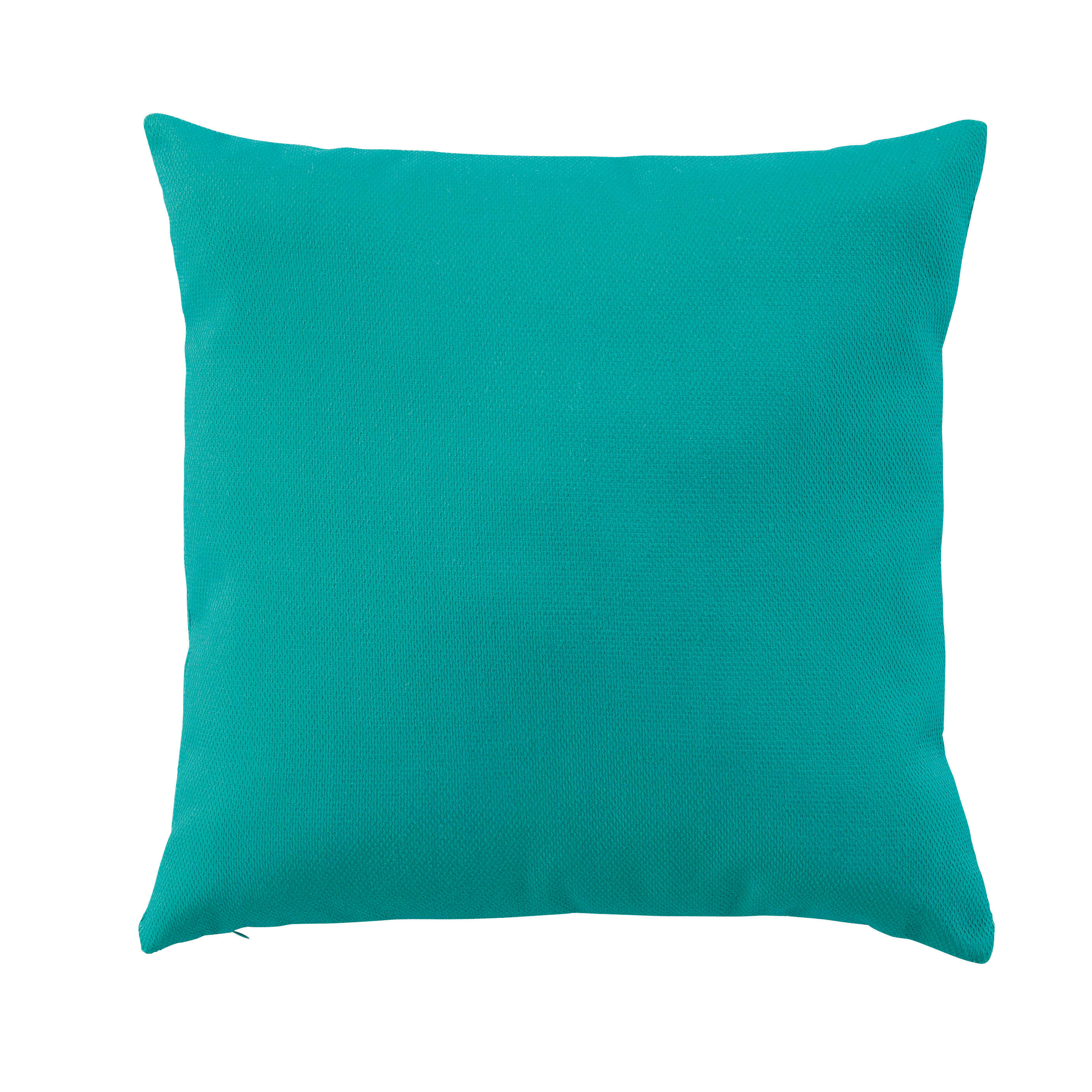 JEHAN - Coussin d'extérieur tissé jacquard motif terrain de basket vert 43x43