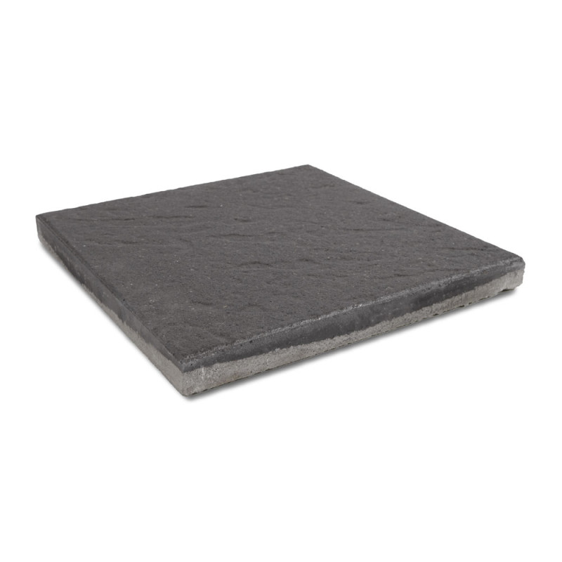 Dalle de terrasse Brussel noire 40 x 40 x 3,7 cm COBO GARDEN