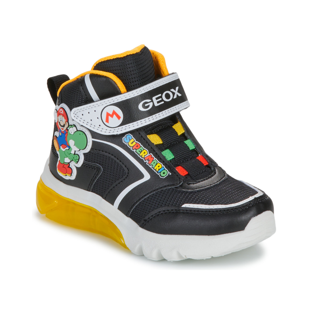Geox - J CIBERDRON BOY - Black / Yellow