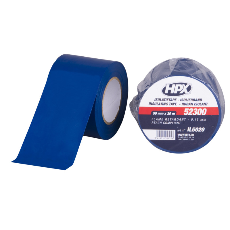 Ruban d'isolation électrique PVC Bleu 20 m HPX