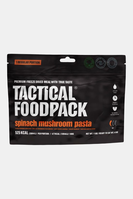 Tactical Foodpack Spinach Mushroom Pasta Maaltijd