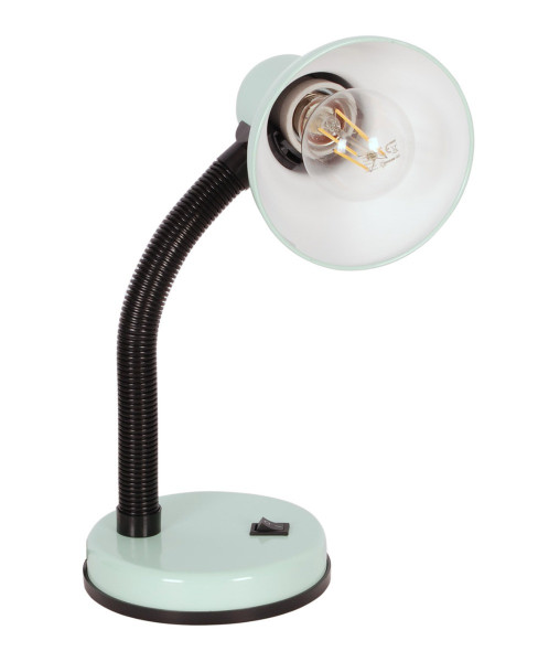 Lampka biurkowaseledynowo-czarna CARIBA 1xE27x25W wys:30cm Kaja