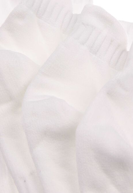 Womens 4pk White Microfibre Trainer Socks