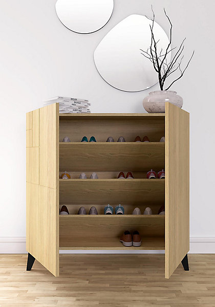 Meuble à chaussures en mélamine, Bergen