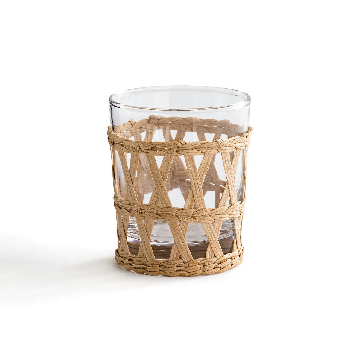 Lot 4 verres à base tressée, Qualimna