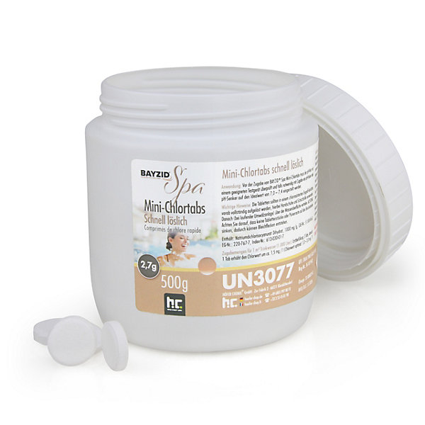 4 x 500 G Mini Pastilles De Chlore Bayzid Spa À Dissolution Rapide Pour Spas, Jacuzzis Et Petites Piscines