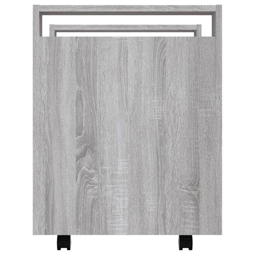 NNEVL Desk Trolley Grey Sonoma 60x45x60 cm Engineered Wood