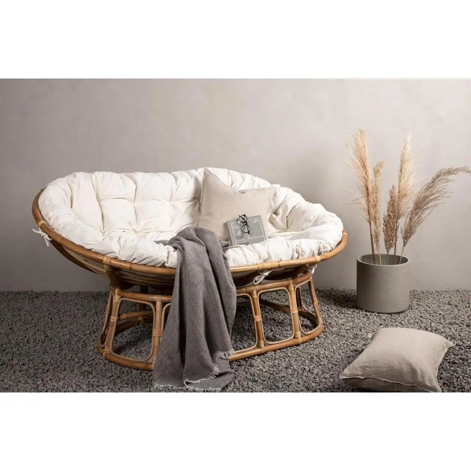 Svea - Johan loveseat - naturel - rattan