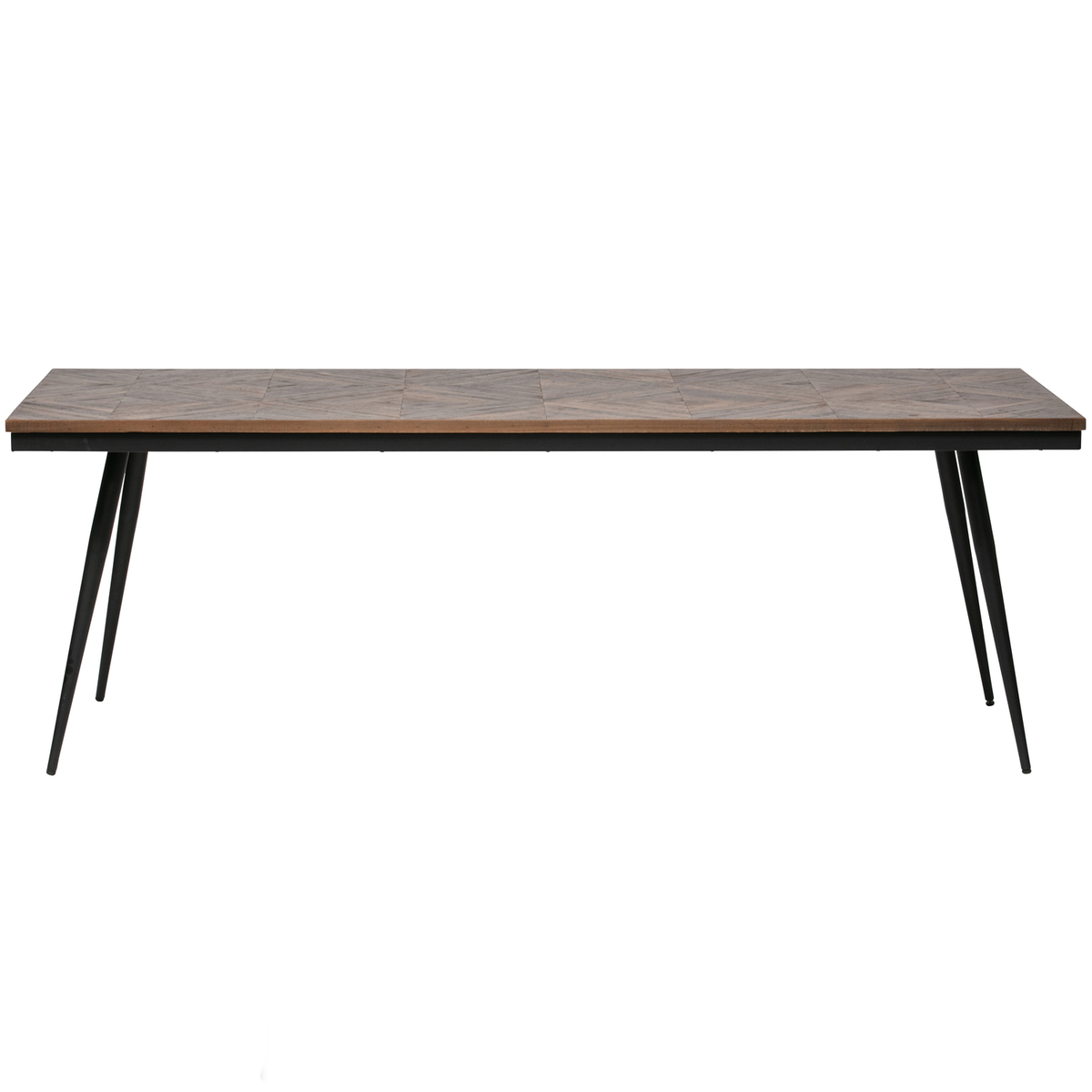 WOOOD eettafel Rhombic - Hout/Metaal - Naturel - 76x220x90