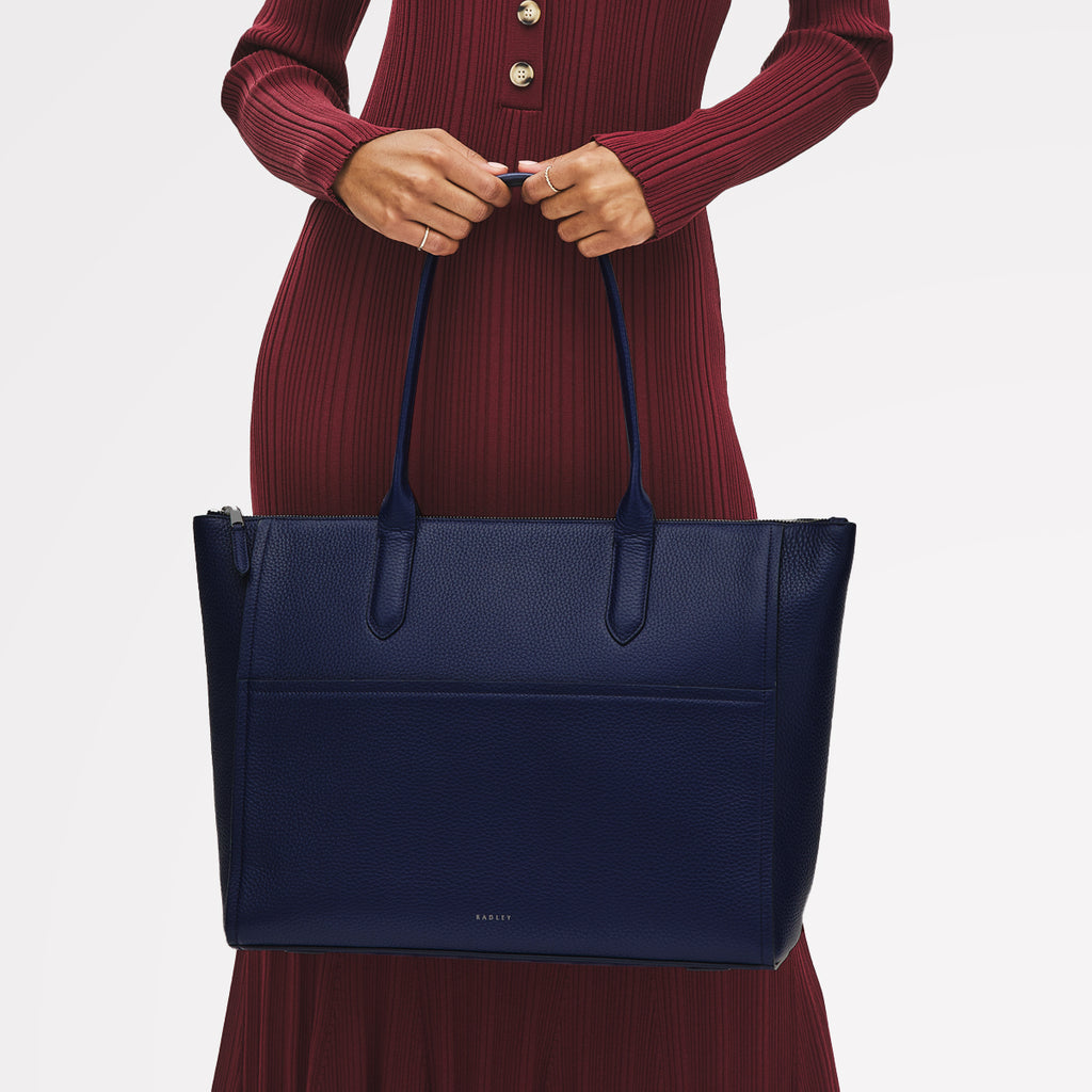 Oak Street - Medium Ziptop Tote Bag