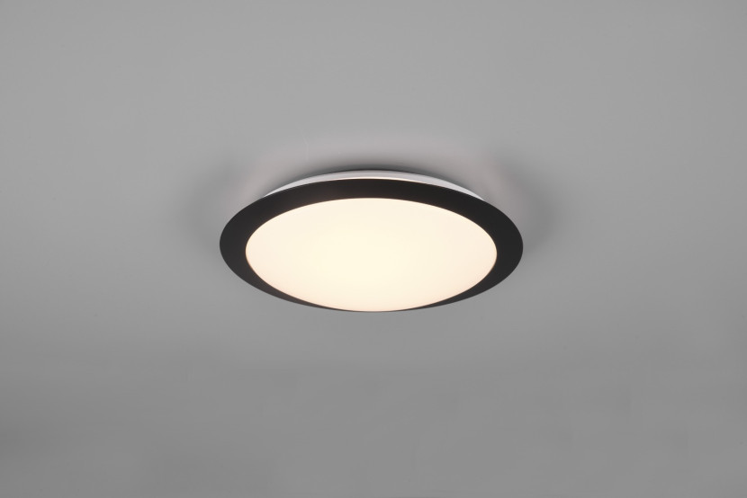 Plafon UMBERTOokrągły czarno-biały LED 1x12W 29cm 1160lm IP44 Trio