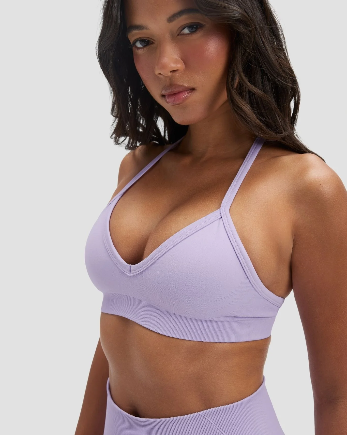 Elevate™ Sculpting Seamless Adjustable Halter Bra | Lilac