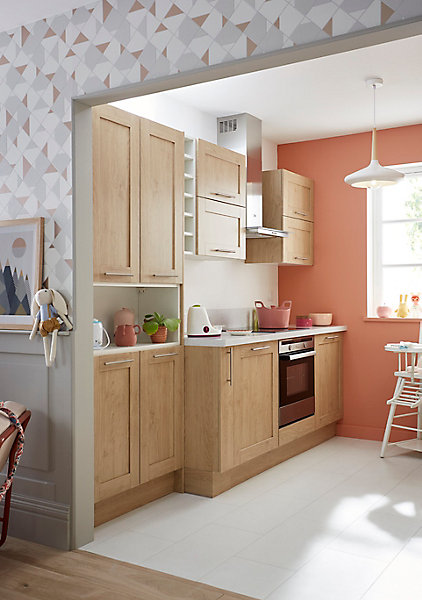 Caisson haut de cuisine GoodHome Caraway Blanc H. 90 cm x l. 40 cm