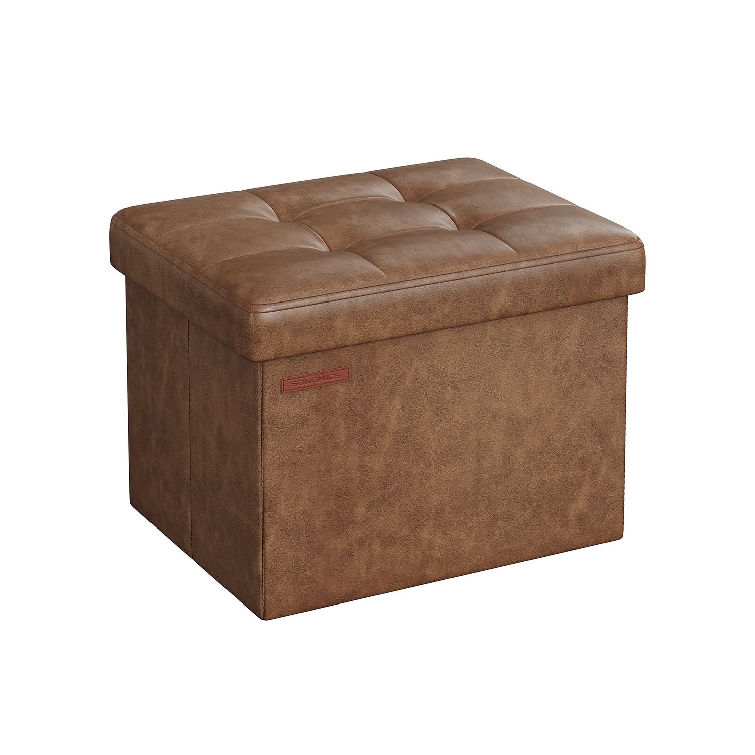 Petit tabouret de rangement pliable PU