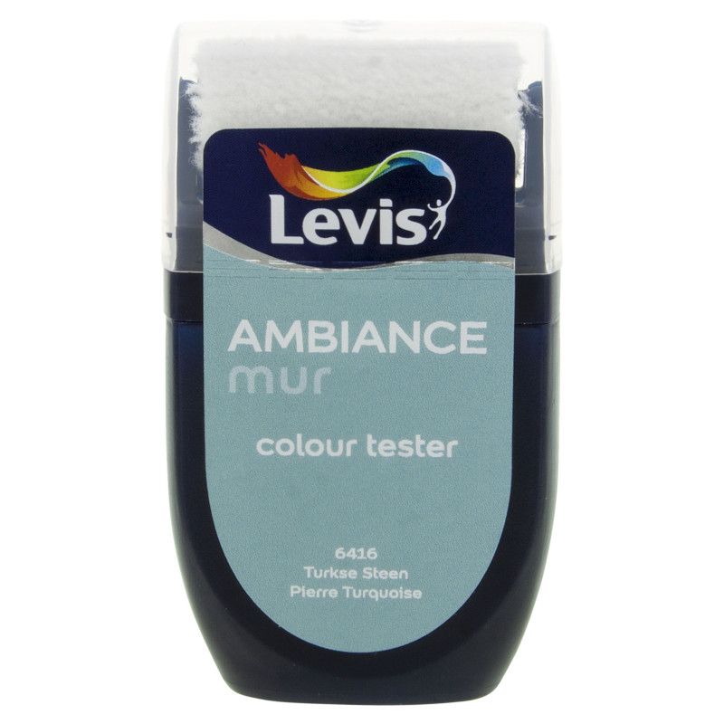 Testeur peinture pour murs Ambiance pierre turquoise 0,03 L LEVIS
