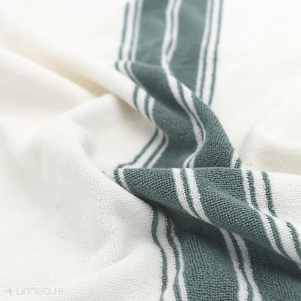 Drap de bain 100x150 cm coton RIBBON II vert