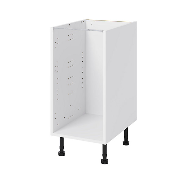 Caisson bas de cuisine Caraway GoodHome blanc H. 72 cm x L. 40 cm