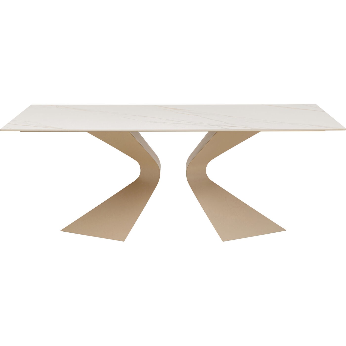 Kare Design Gloria Eettafel - beige - keramiek - 200x100cm