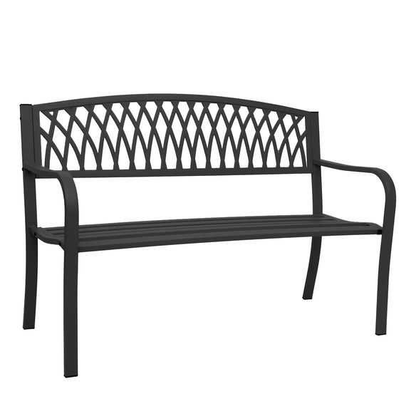 Gartenbank »MVG-F54«, BxHxT: 127 x 87 x 58, 2-Sitzer, pulverbeschichteter Stahl