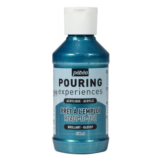 Pebeo Metallic Cobalt Blue Pouring Experiences Acrylic 118ml