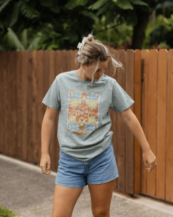 Mandala Turtle SS Tee - Chinoise Green