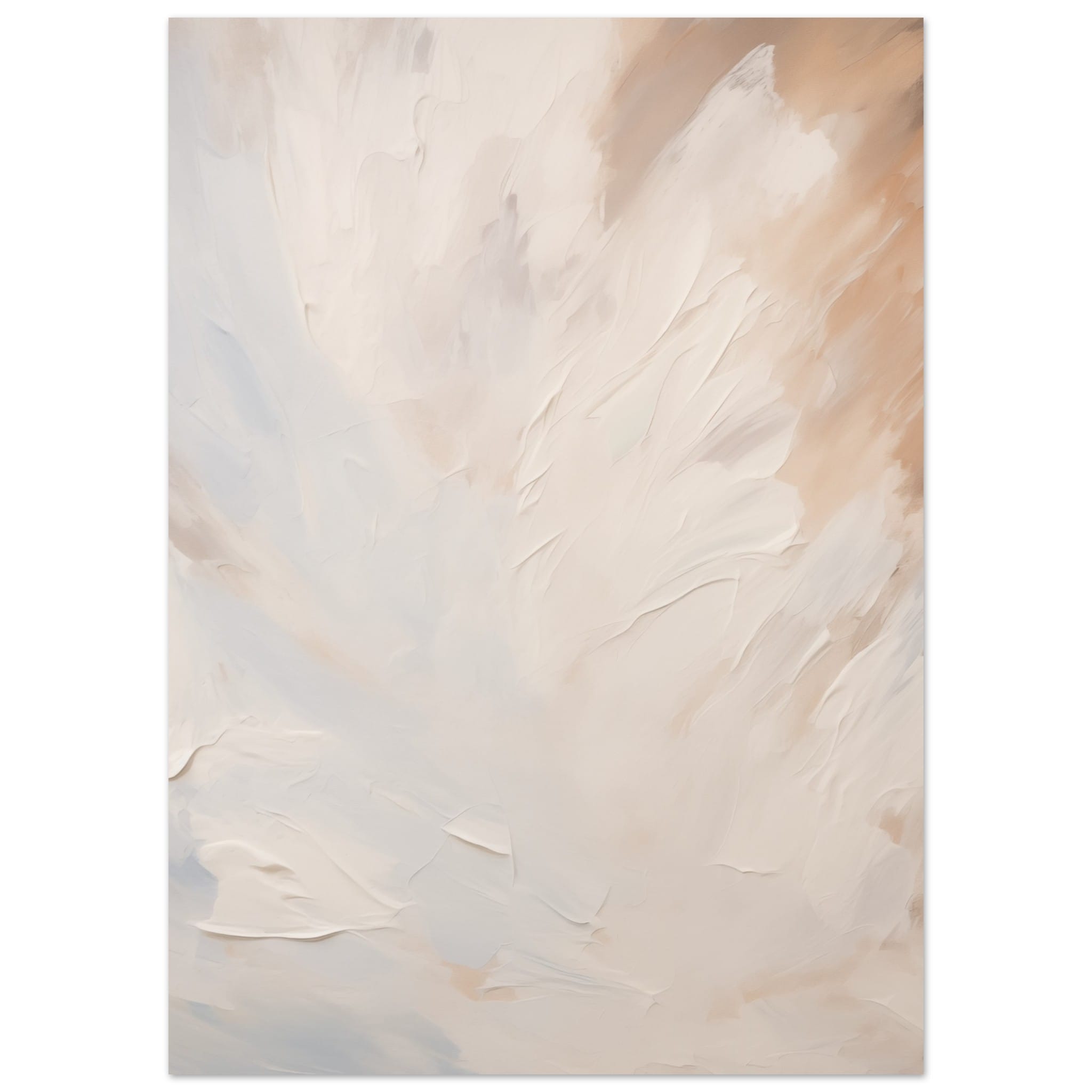 Artfulprints Poster Abstract - Skyfall 2  - 50x70 cm - Taupe
