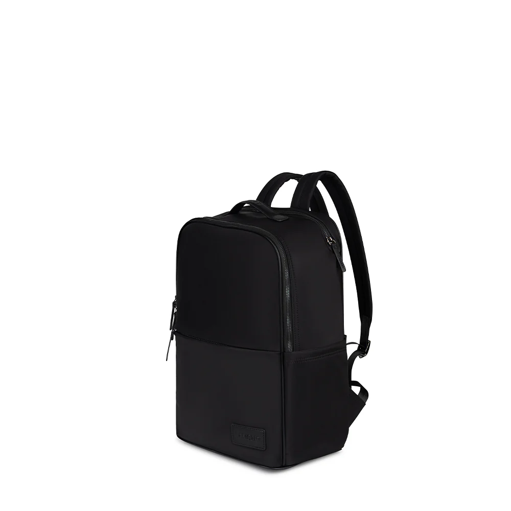 The Hudson – Black Recycled Nylon Backpack